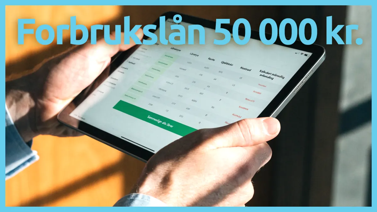 Forbrukslån 50000